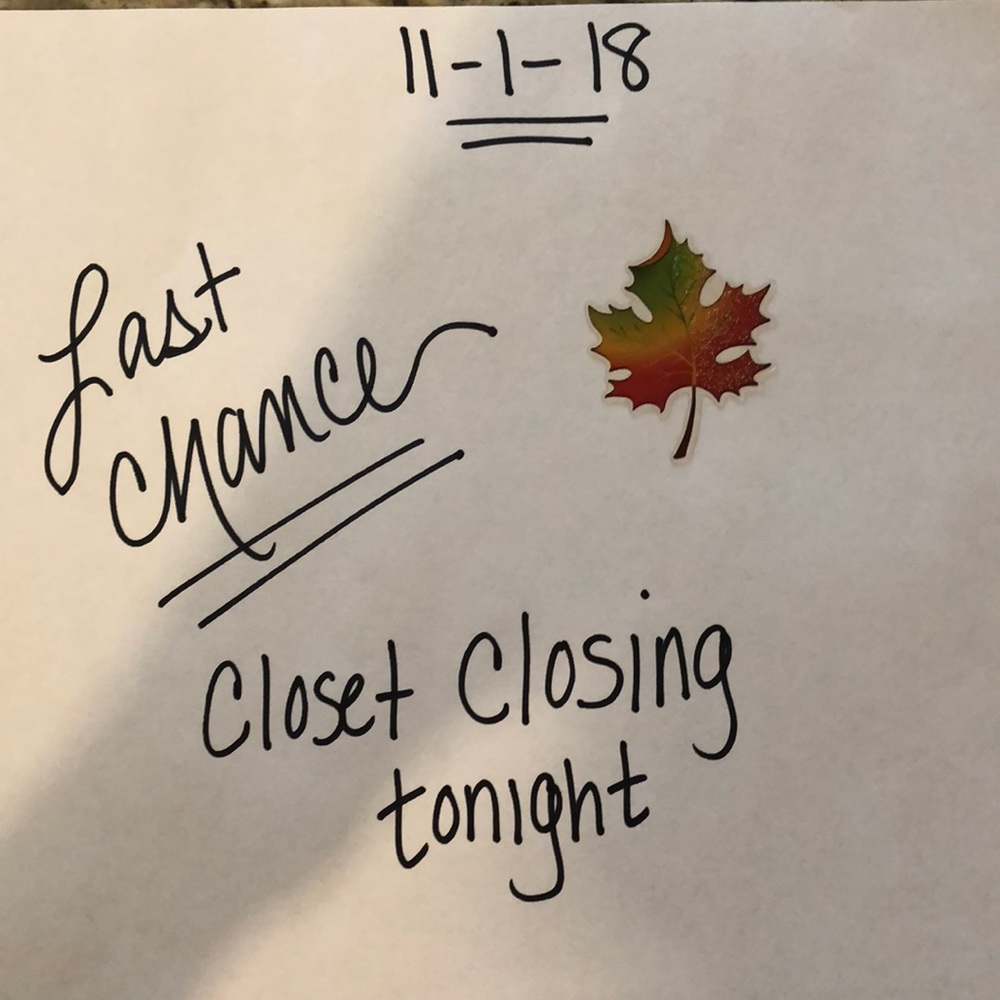 Closet Closing 🍁